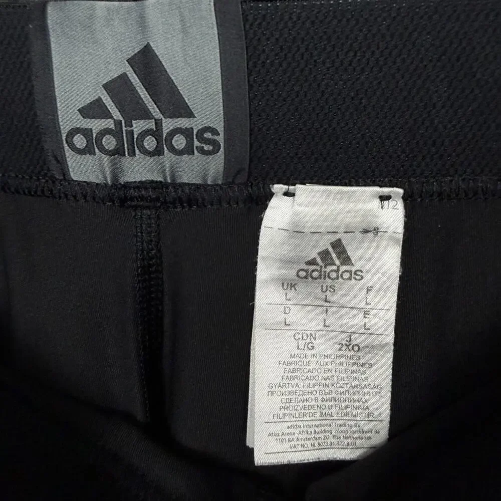 Adidas Mens Large Black Techfit Compression Training Long Tights Gym Workout